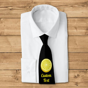 Lemon Slice Neck Tie