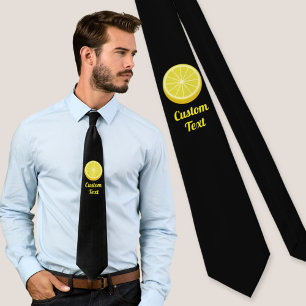 Lemon Slice Neck Tie