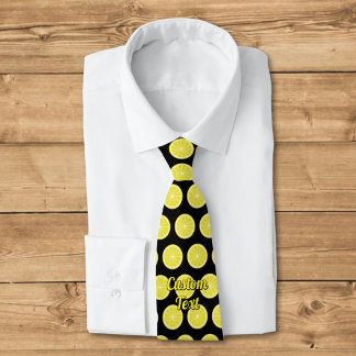 Lemon Slice Neck Tie