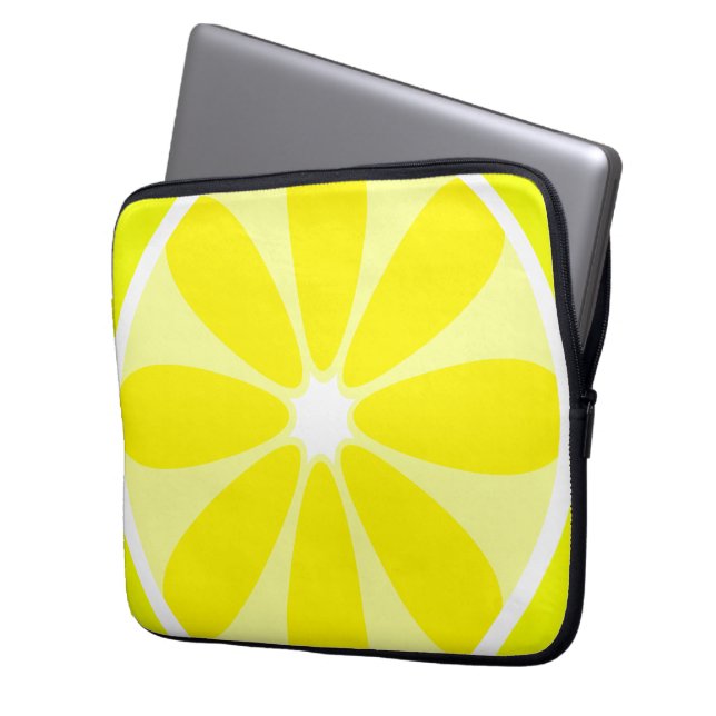 Lemon Slice Neoprene Electronics Bag (Front Left)