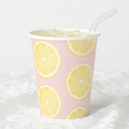 Lemon Slice Paper Cups