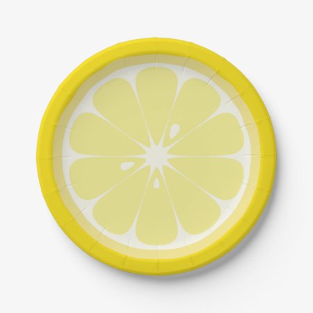Lemon Slice Paper Plates