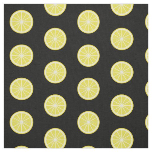 Lemon Slice Pattern Fabric