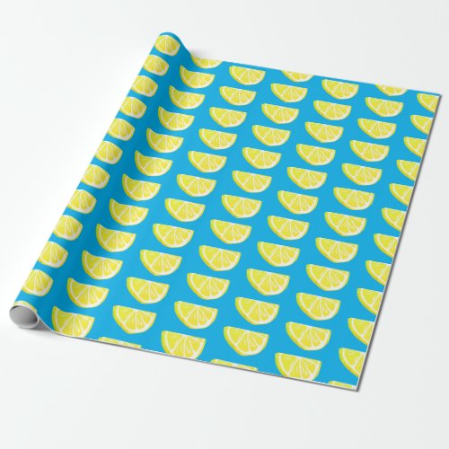 Lemon Slice Pattern Wrapping Paper