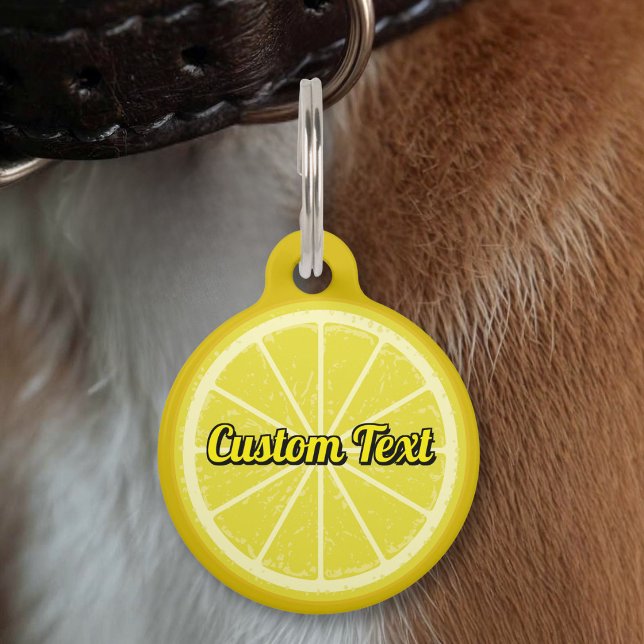 Lemon Slice Pet ID Tag (Creator Uploaded)