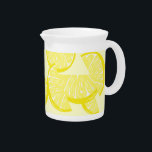 Lemon Slice Pitcher<br><div class="desc">A graphic design of lemon slices by artist/designer Charmaine Paulson on a pitcher. ©2011charmainepaulson</div>