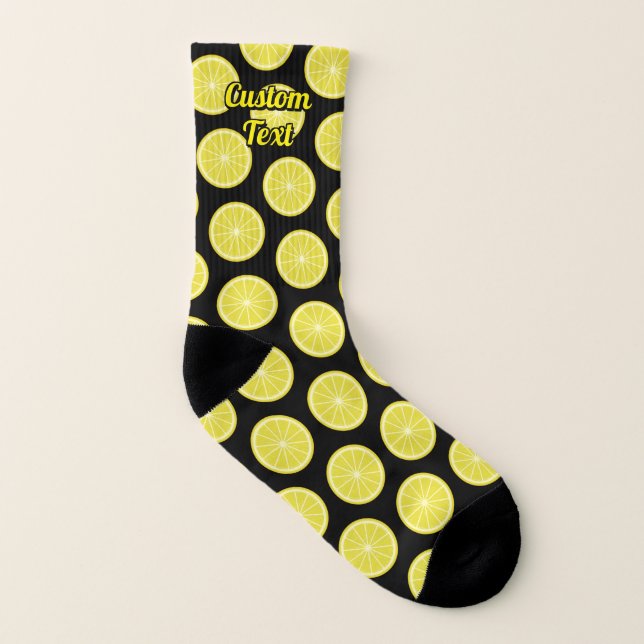 Lemon Slice Socks (Left Inside)