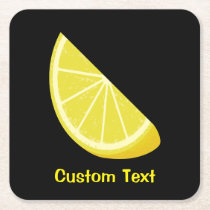 Lemon Slice Square Paper Coaster