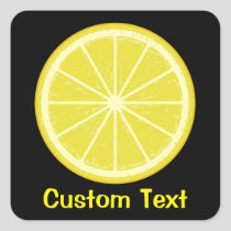 Lemon Slice Square Sticker