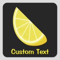 Lemon Slice Square Sticker