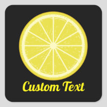 Lemon Slice Square Sticker