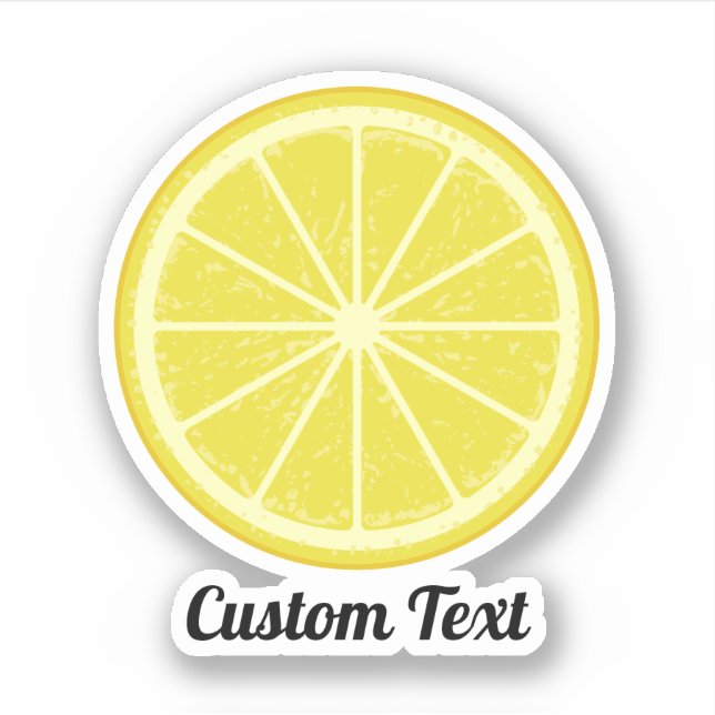 Lemon Slice Sticker (Front)