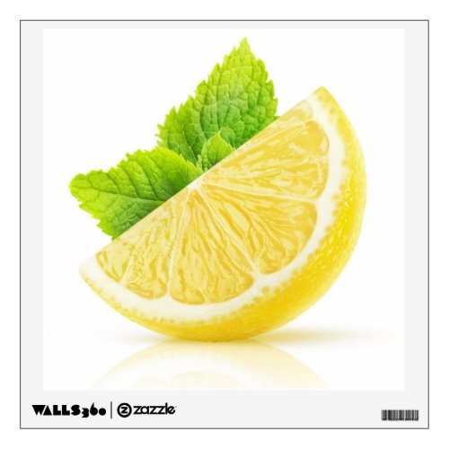 Lemon slice wall decal