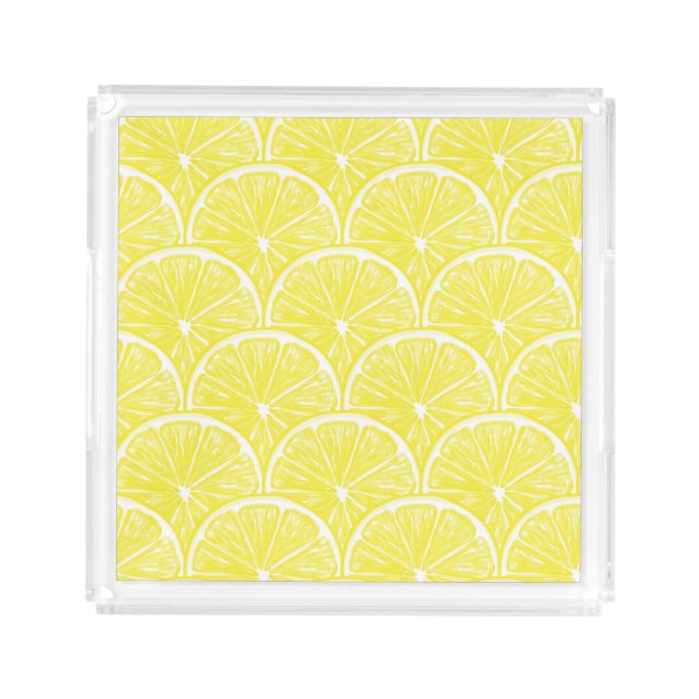 Lemon slices acrylic tray (Front)