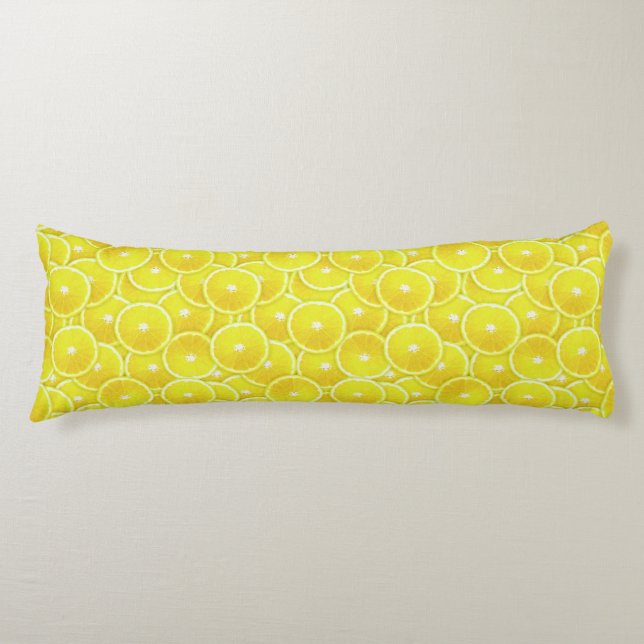 Lemon slices body pillow (Front)