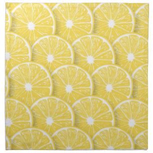Lemon slices cloth napkin