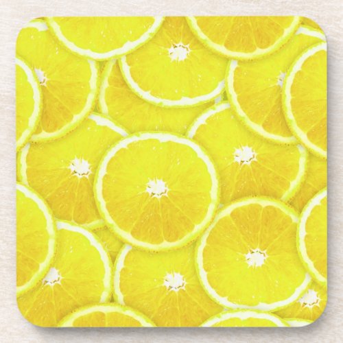 Lemon slices coaster