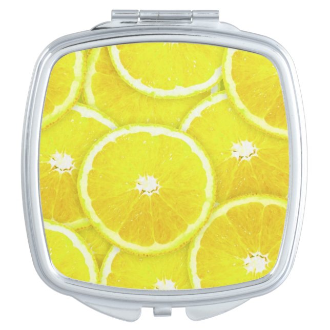 Lemon slices compact mirror (Front)