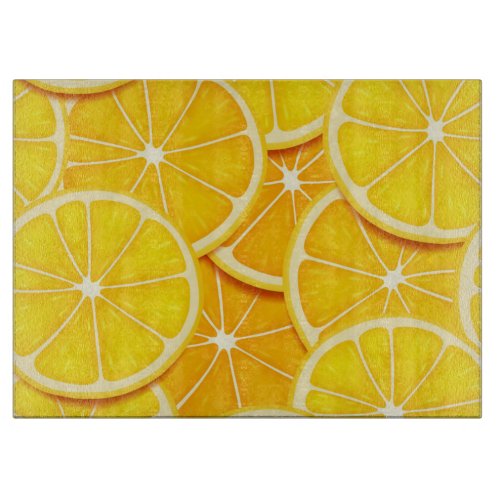 Lemon Slices Cutting Board