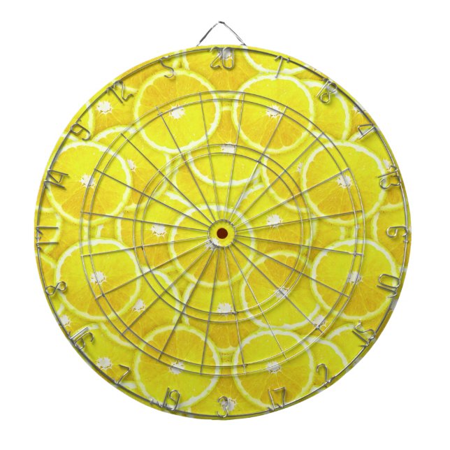 Lemon slices dart board (Front)