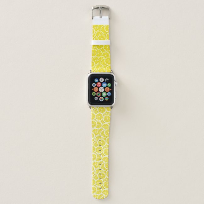 Lemon Slices Design Apple Watch Band