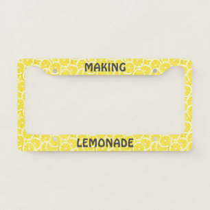 Lemon Slices Design License Plate Frame