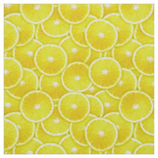 Lemon slices fabric