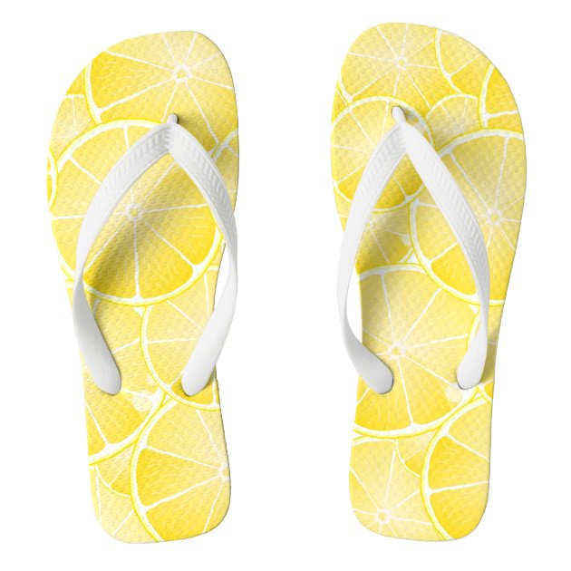 lemon flip flops