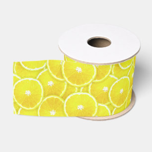 Lemon slices grosgrain ribbon