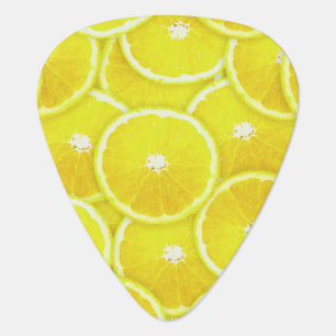 Lemon slices guitar pick