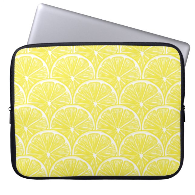 Lemon slices laptop sleeve (Front)