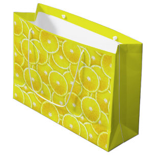 Lemon slices large gift bag