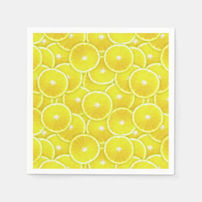 Lemon slices paper napkins (Front)