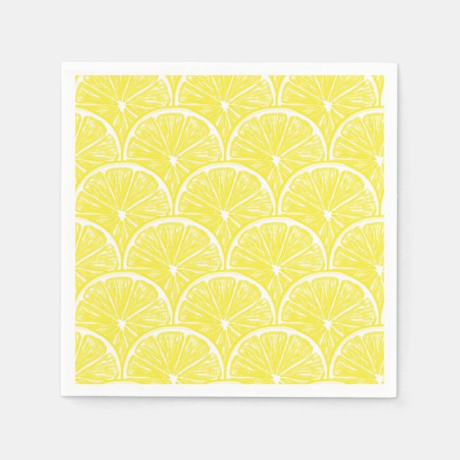 Lemon slices paper napkins (Front)
