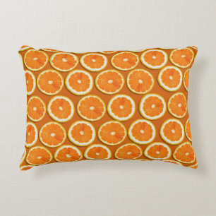 Lemon Slices Pattern Accent Pillow