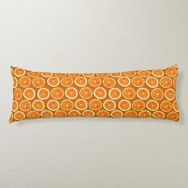 Lemon Slices Pattern Body Pillow (Front)