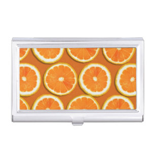 Lemon Slices Pattern Business Card Holder