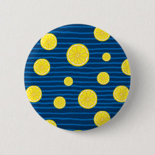 Lemon slices pattern button
