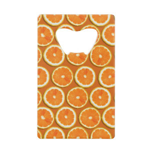 Lemon Slices Pattern Credit Card Bottle Opener