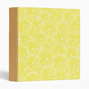 Lemon slices pattern design binder