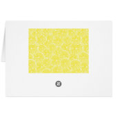 Lemon slices pattern design cards (Back Horizontal)