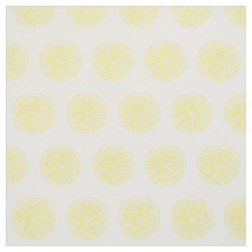 Lemon slices pattern design fabric
