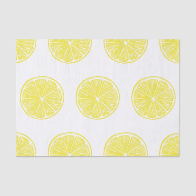 Lemon slices pattern design tissue paper (Front)