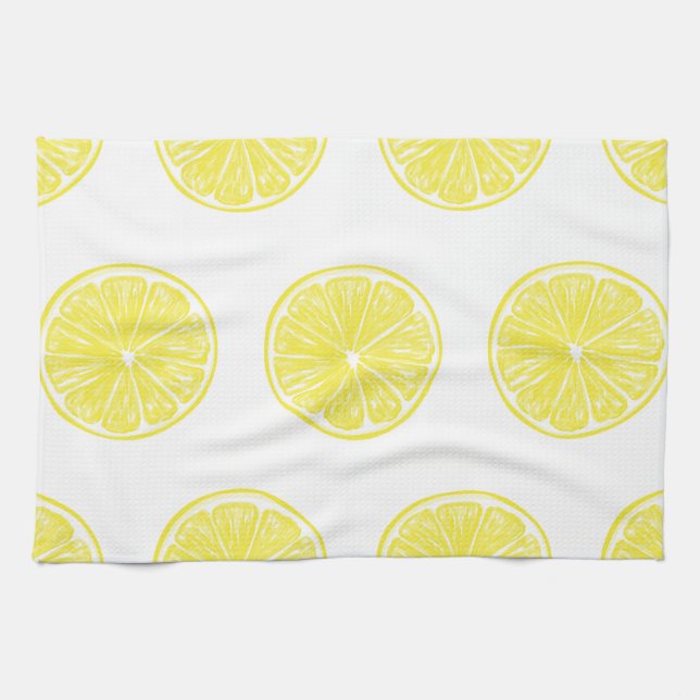 Lemon slices pattern design towel (Horizontal)