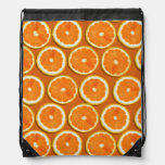 Lemon Slices Pattern Drawstring Bag