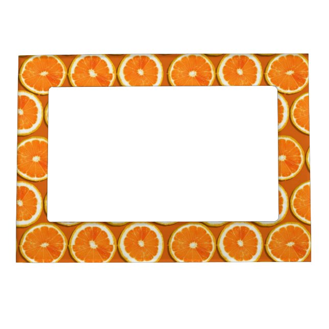 Lemon Slices Pattern Magnetic Photo Frame (Front)