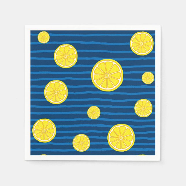 Lemon slices pattern napkins (Front)