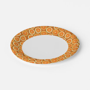 Lemon Slices Pattern Paper Plates