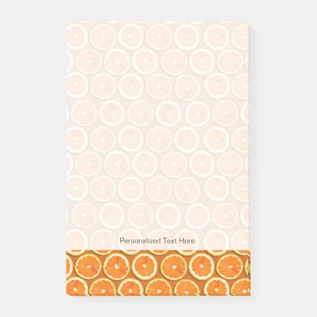 Lemon Slices Pattern Post-it Notes (Front)
