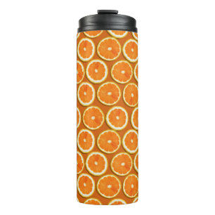 Lemon Slices Pattern Thermal Tumbler
